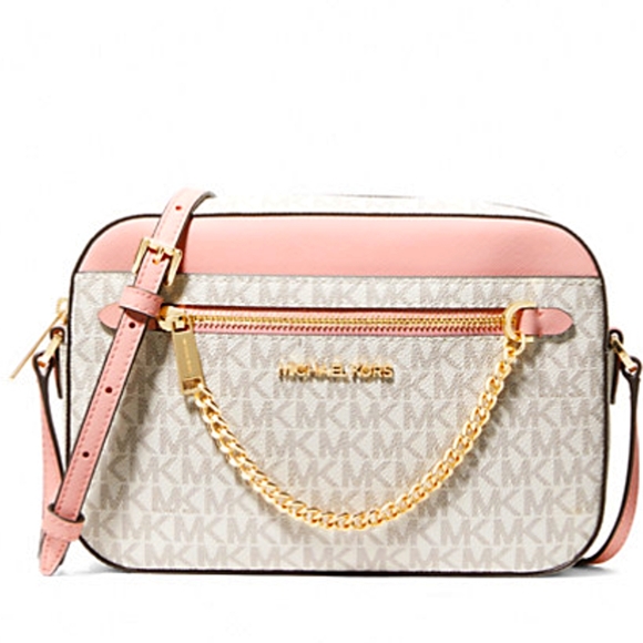 Michael Kors Handbags - Michael Kors Jet  Set Large Logo Crossbody Bag